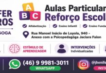 AULAS PARTICULARES- REFORÇO ESCOLAR