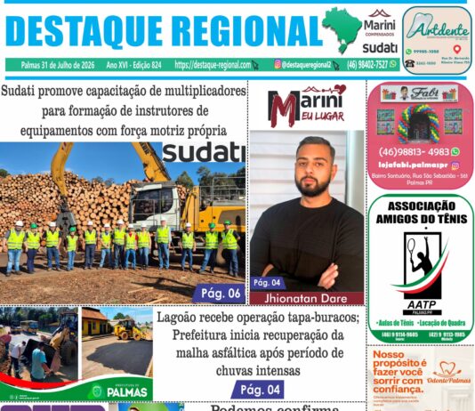 CAPA JORNAL DESTAQUE REGIONAL 31/07