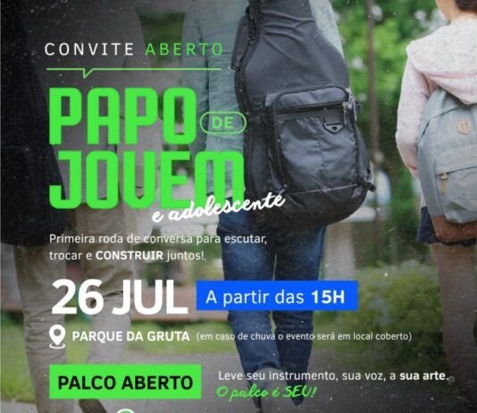 CONVITE ESPECIAL À JUVENTUDE DE PALMAS E REGIÃO!