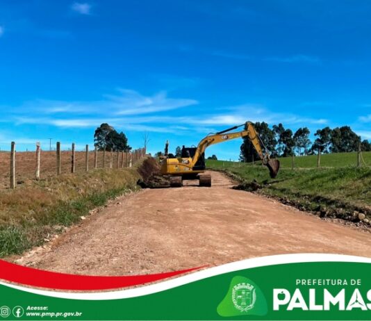 Obra do primeiro asfalto rural da história de Palmas avança com serviços de preparação da base na Estrada Fundo Grande