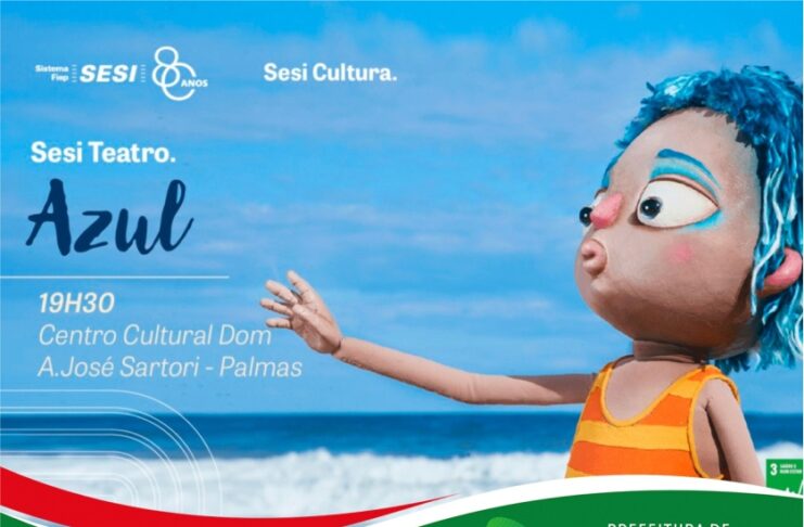 SESI Teatro apresenta o emocionante espetáculo “Azul” neste domingo (5) em Palmas
