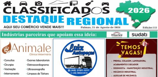 CLASSIFICADOS DESTAQUE REGIONAL 21/08