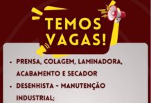 VAGAS DE TRABALHO