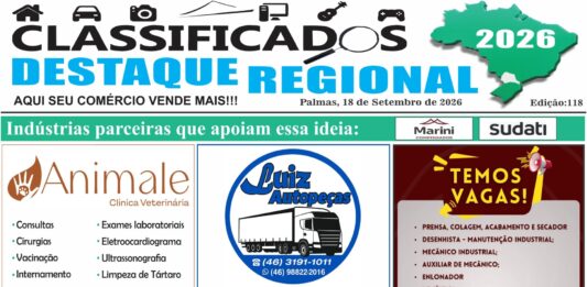 CLASSIFICADOS DESTAQUE REGIONAL 18/09