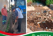 Infraestrutura intensifica limpeza de bueiros como medida preventiva diante da previsão de chuvas em Palmas