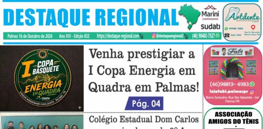 CAPA JORNAL DESTAQUE REGIONAL 16/10