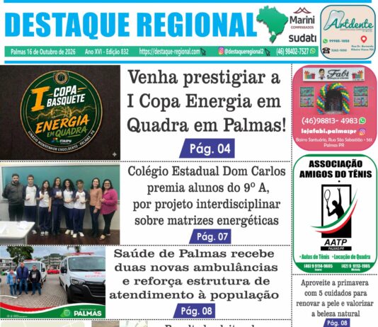 CAPA JORNAL DESTAQUE REGIONAL 16/10