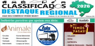 CLASSIFICADOS DESTAQUE REGIONAL 01/10