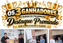 ÁLBUM DE FIGURINHAS DESTAQUE PREMIADO