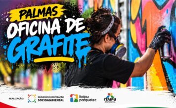 Palmas recebe Oficina Gratuita de Grafite na próxima segunda-feira (26)