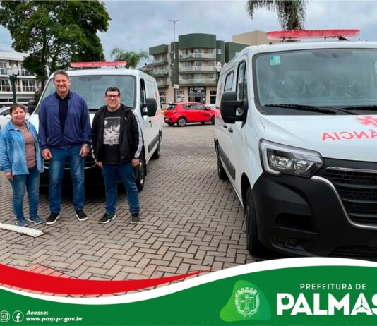 Saúde de Palmas recebe duas novas ambulâncias e reforça estrutura de atendimento à população