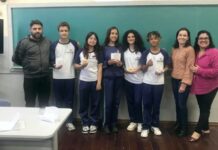 Colégio Estadual Dom Carlos premia alunos do 9º A, por projeto interdisciplinar sobre matrizes energéticas